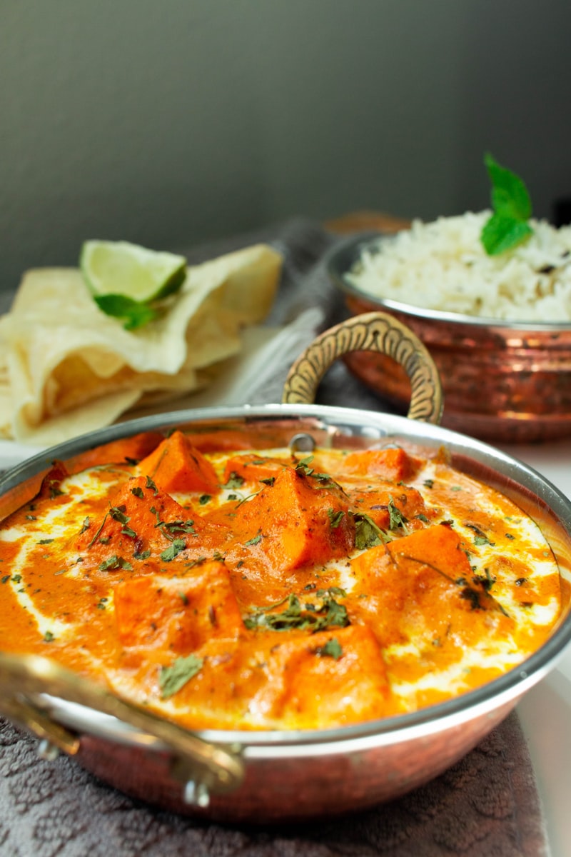 Vegetarian Indian curry dishes